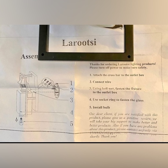 INDOOR WALL SCONCE BRONZE FINISH WITH MILKGLASS - Picture 11 of 15